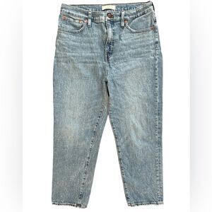 MADEWELL Jeans Size 29 Classic Straight Leg High Rise Cropped Denim